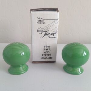 Fiesta Salt & Pepper Shakers - Shamrock
